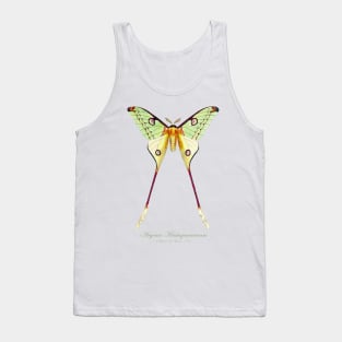 Moth - Comet Moth or Madagascan Moon Moth aka Argema Madagascariensis or Argema Mittrei Tank Top